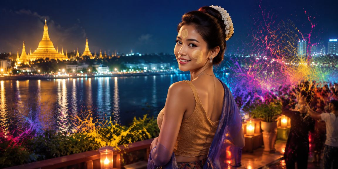 ရန်ကုန် ရွှေတိဂုံမြို့နယ်တွင် ကစားနေသူများ